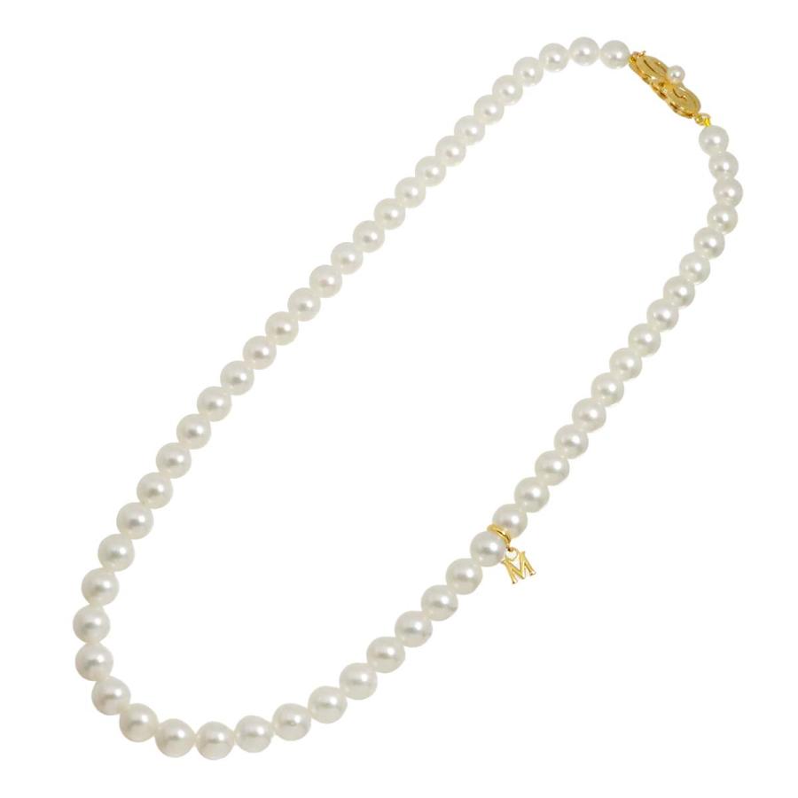 MIKIMOTO（ミキモト） アコヤ真珠 6.4-6.0mm ネックレス 37cm K18 YG