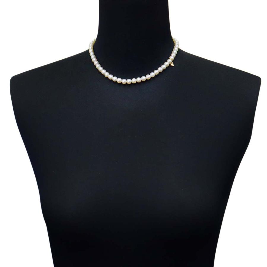 MIKIMOTO（ミキモト） アコヤ真珠 6.4-6.0mm ネックレス 37cm K18 YG