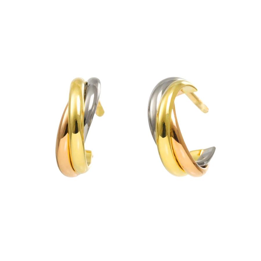 Cartier（カルティエ） トリニティ ピアス スリーゴールド K18 YG WG