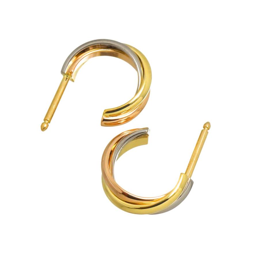 Cartier（カルティエ） トリニティ ピアス スリーゴールド K18 YG WG