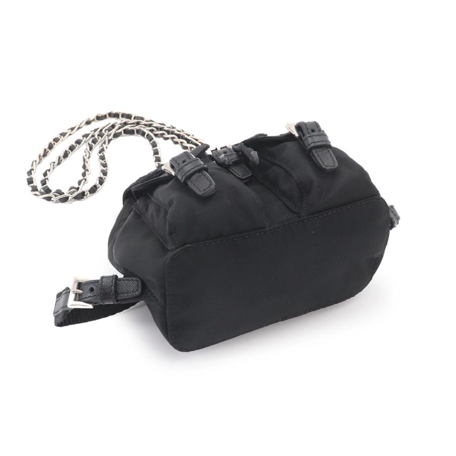 PRADA プラダ　ミニリュック　バック PRADA（プラダ） 新品同様 ミニ チェーン ショルダー バッグ ナイロン