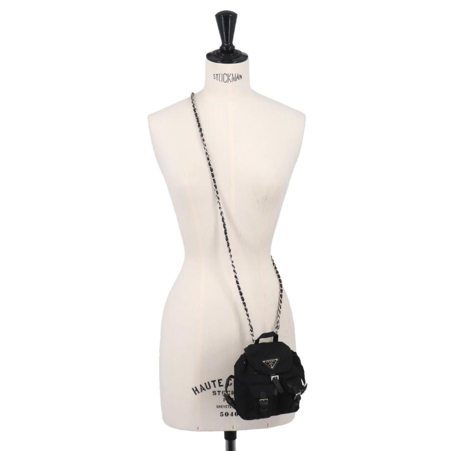 PRADA（プラダ） 新品同様 ミニ チェーン ショルダー バッグ ナイロン