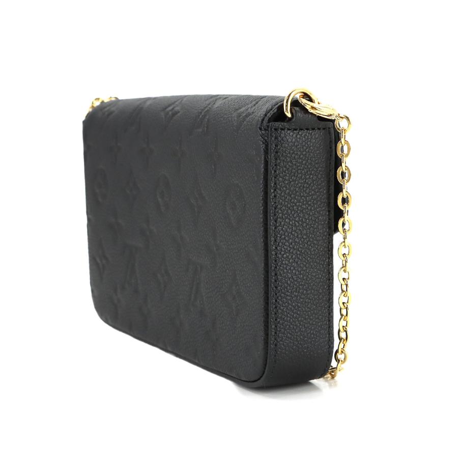未使用 展示品 ルイ ヴィトン LOUIS VUITTON モノグラム アンプラント ポシェット フェリシー チェーン ウォレット レザー M64064 90320217の画像