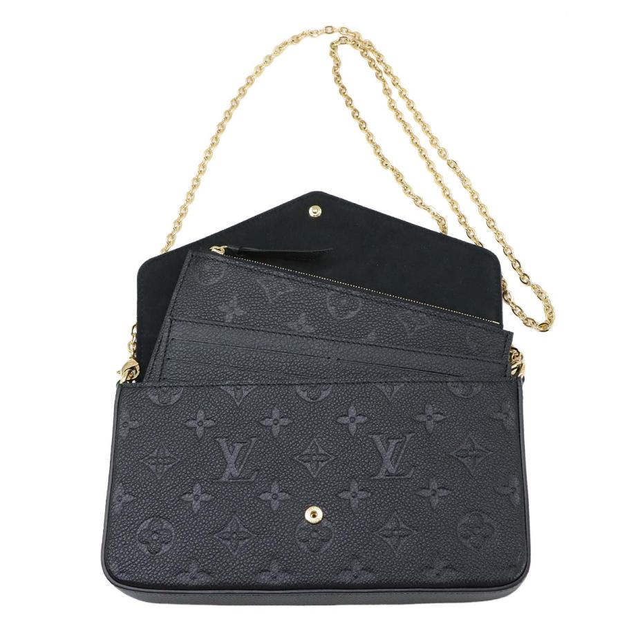 未使用 展示品 ルイ ヴィトン LOUIS VUITTON モノグラム アンプラント ポシェット フェリシー チェーン ウォレット レザー M64064 90320217の画像