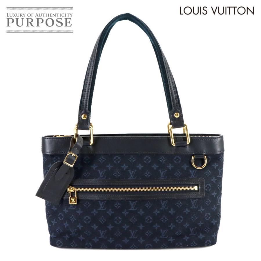 K様　ルイヴィトン ミニラン ルシーユPM トートバッグ ネイビー 肩掛け LOUIS VUITTON（ルイ・ヴィトン） 新品同様 ルイ ヴィトン モノグラム
