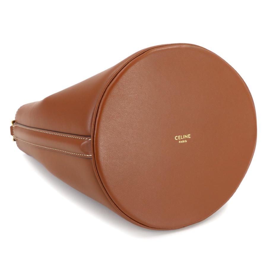 未使用 展示品 セリーヌ CELINE ティーン バケット 16 2way ハンド ショルダー バッグ レザー タン ブラウン 197573 90320247_4