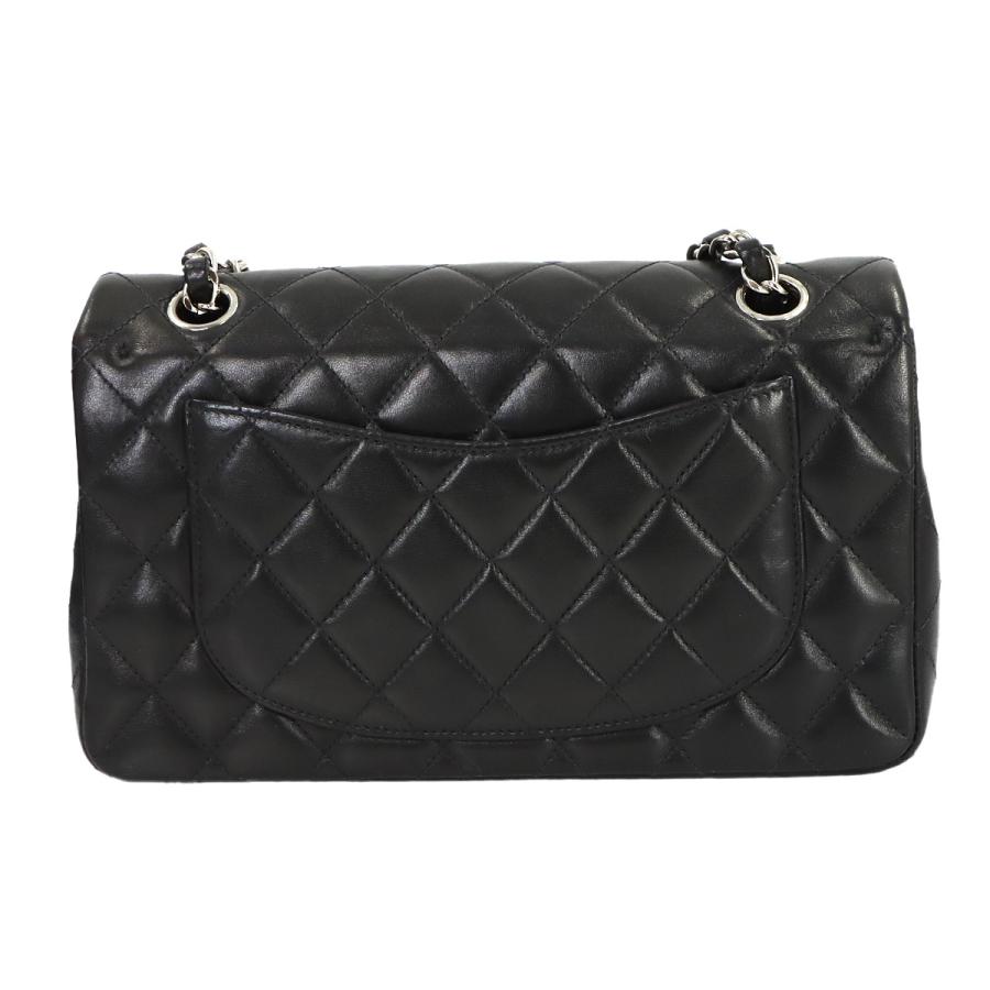 新品同様 シャネル CHANEL マトラッセ 23 チェーン ショルダー バッグ ラムスキン ブラック A01113 シルバー 金具 ヴィンテージ 90320254の画像