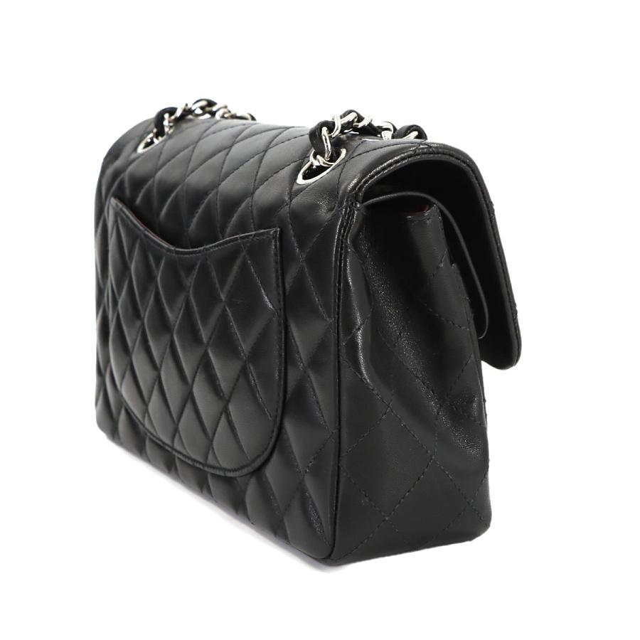 新品同様 シャネル CHANEL マトラッセ 23 チェーン ショルダー バッグ ラムスキン ブラック A01113 シルバー 金具 ヴィンテージ 90320254の画像