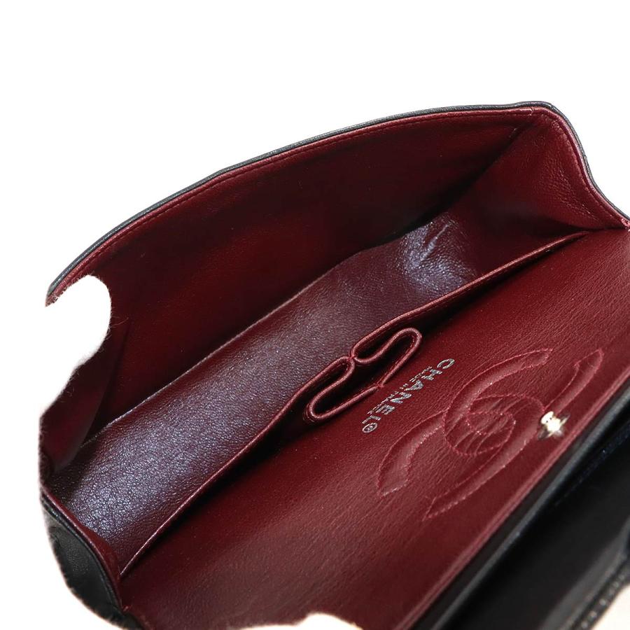 新品同様 シャネル CHANEL マトラッセ 23 チェーン ショルダー バッグ ラムスキン ブラック A01113 シルバー 金具 ヴィンテージ 90320254の画像