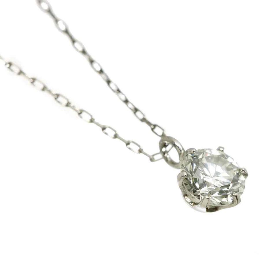 ダイヤ 0.20ct ネックレス 39.5cm Pt プラチナ Diamond Necklace