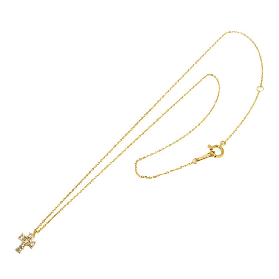 VENDOME AOYAMA（ヴァンドーム青山） クロス ダイヤ 0.18ct ネックレス