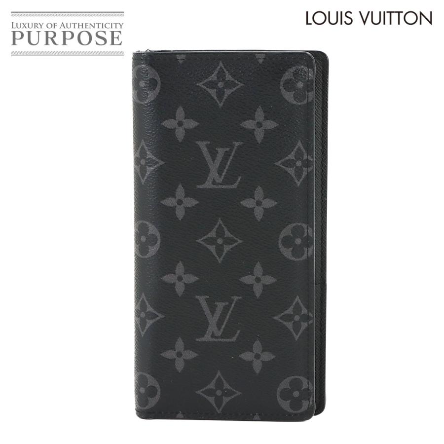 ルイヴィトン モノグラム エクリプス ポルトフォイユ ブラザ M61697 黒 LOUIS VUITTON（ルイ・ヴィトン） 新品同様 ルイ ヴィトン モノグラム
