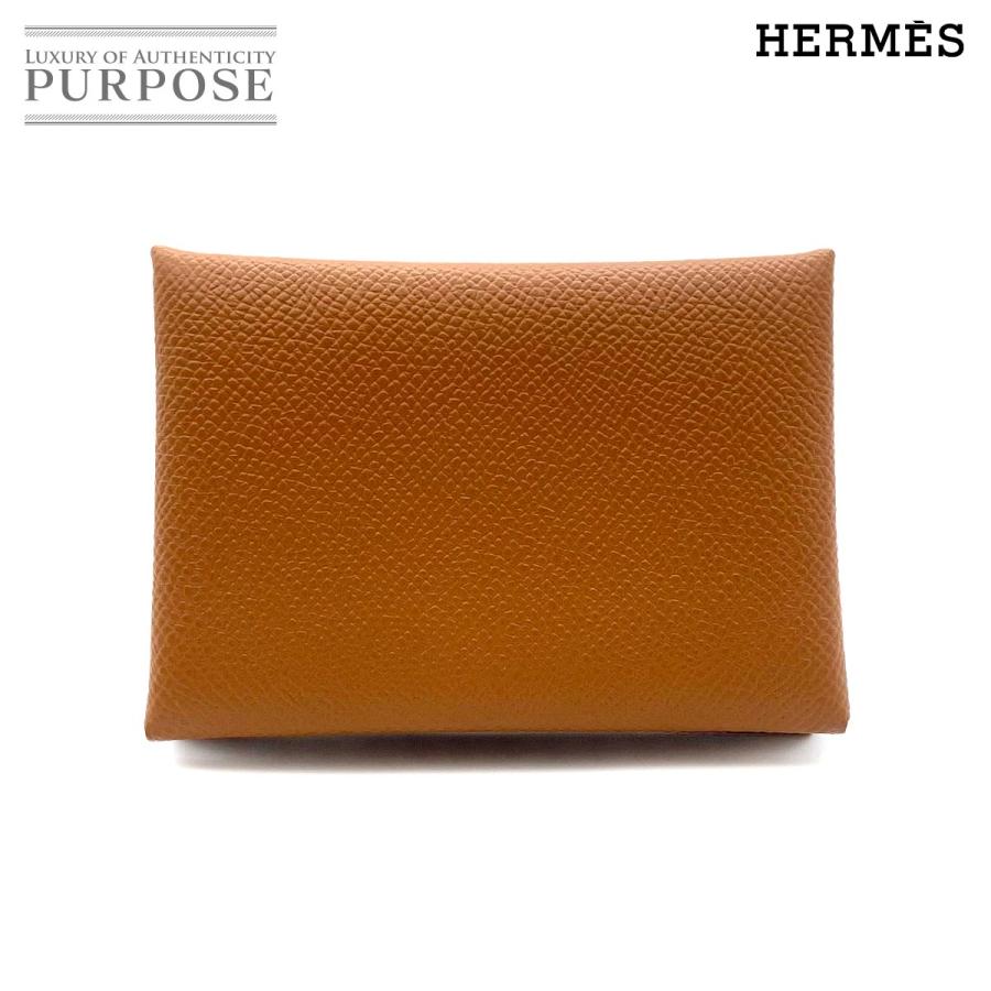 HERMES ゴールド　カルヴィデュオ　エルメス　ケース HERMES（エルメス） 未使用 展示品 カルヴィ デュオ カードケース