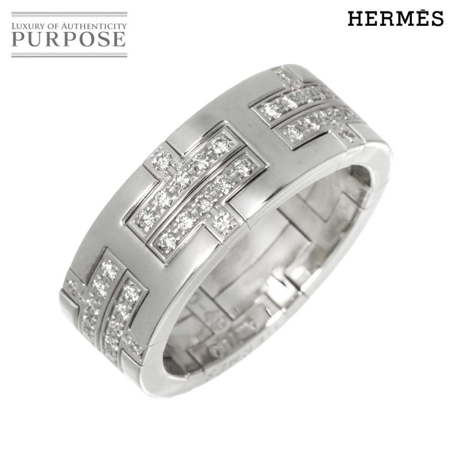 HERMES（エルメス） キリム #49 リング パヴェ ダイヤ K18 WG ホワイト