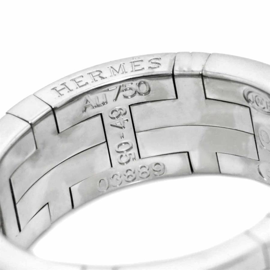 HERMES（エルメス） キリム #49 リング パヴェ ダイヤ K18 WG ホワイト