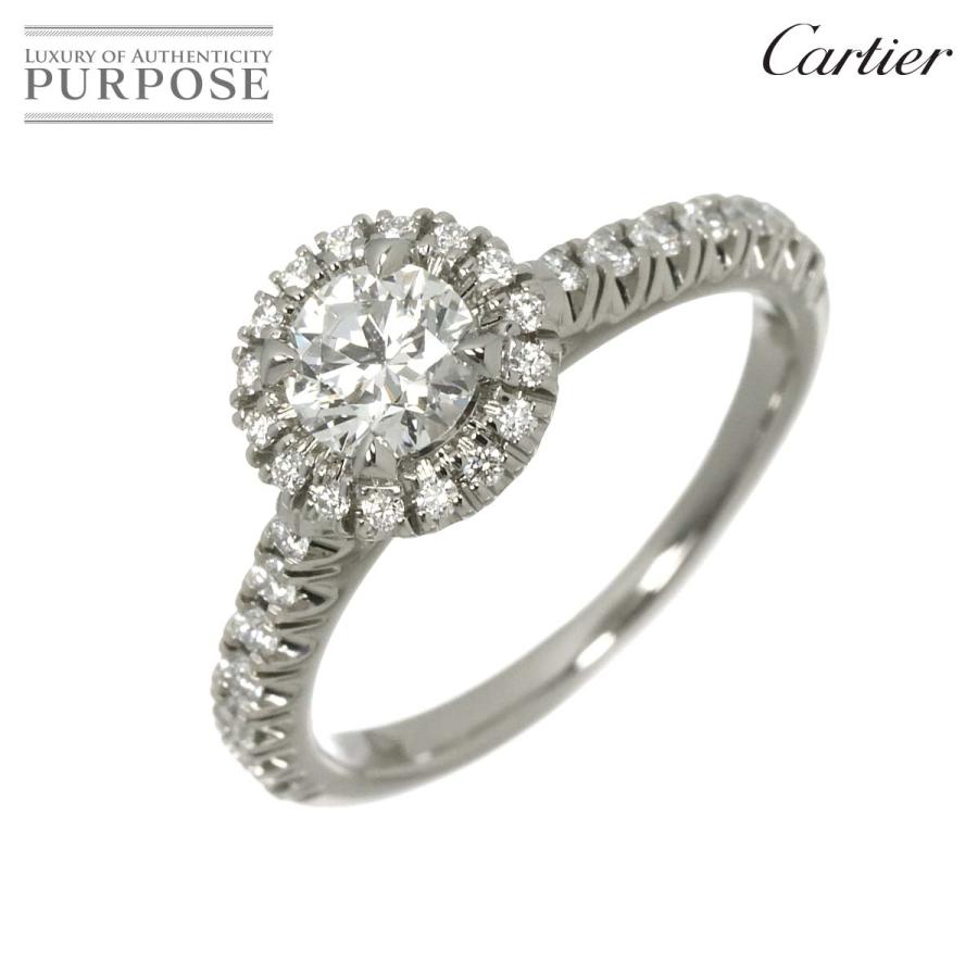 専用5/15まで40%off‼️カルティエ　プラチナダイヤモンドリング Cartier（カルティエ） デスティネ リング ダイヤ 0.42ct E/VVS1/3EX