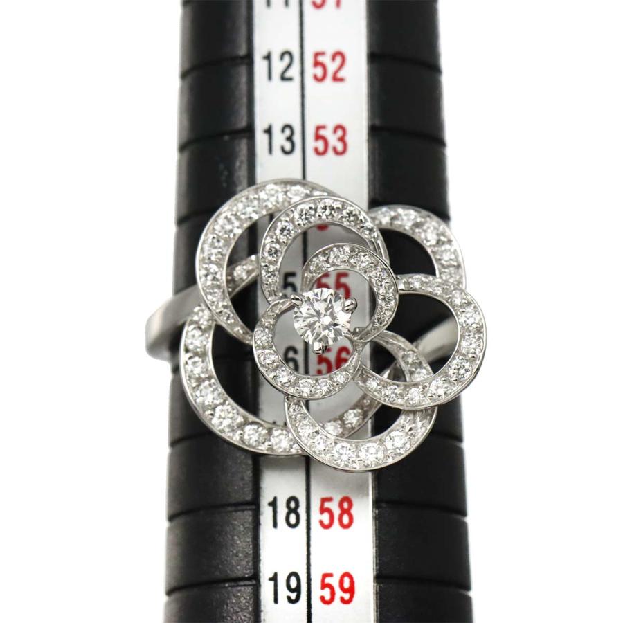 CHANEL（シャネル） カメリア #55 リング ダイヤ K18 WG ホワイト 