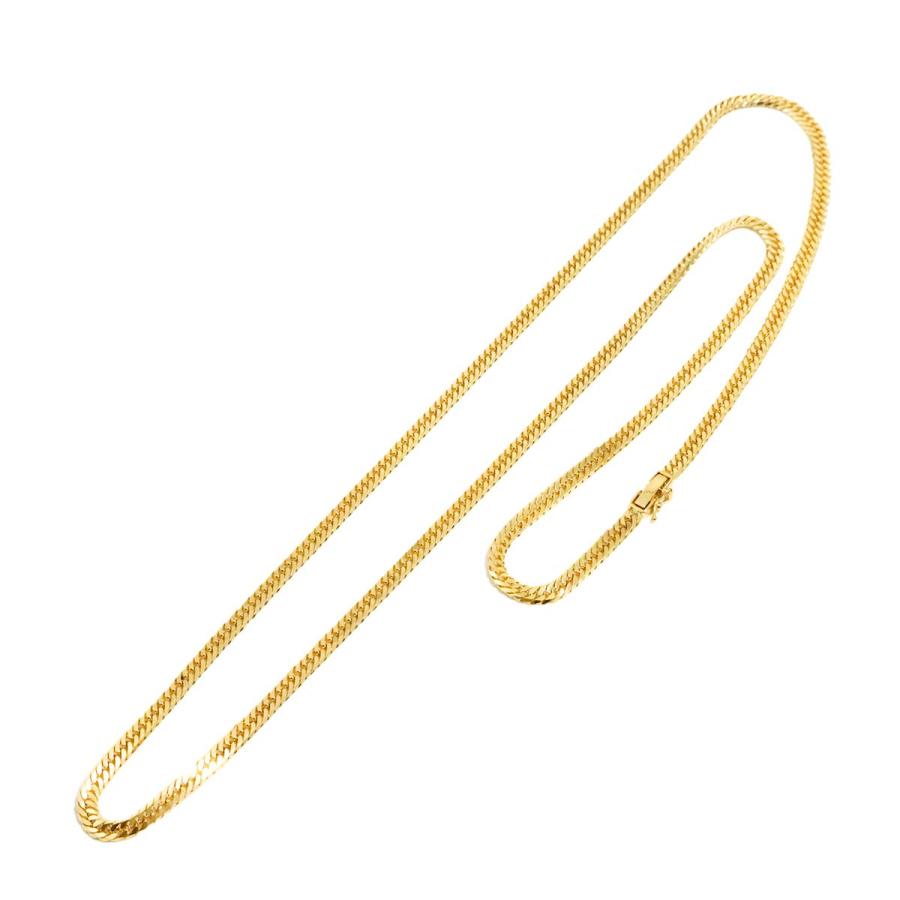 K18 喜平 ネックレス 60cm 6面ダブル 20.1g 幅3.5mm イエローゴールド 