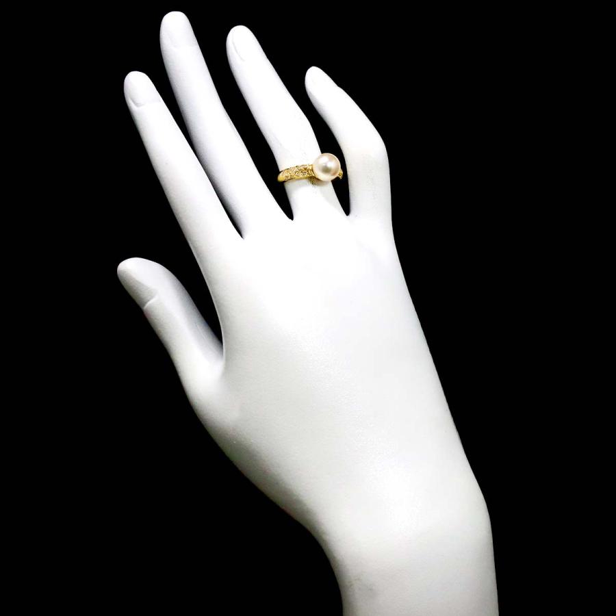 MIKIMOTO（ミキモト） MIKIMOTO 9号 リング アコヤ真珠 8.0mm ダイヤ 