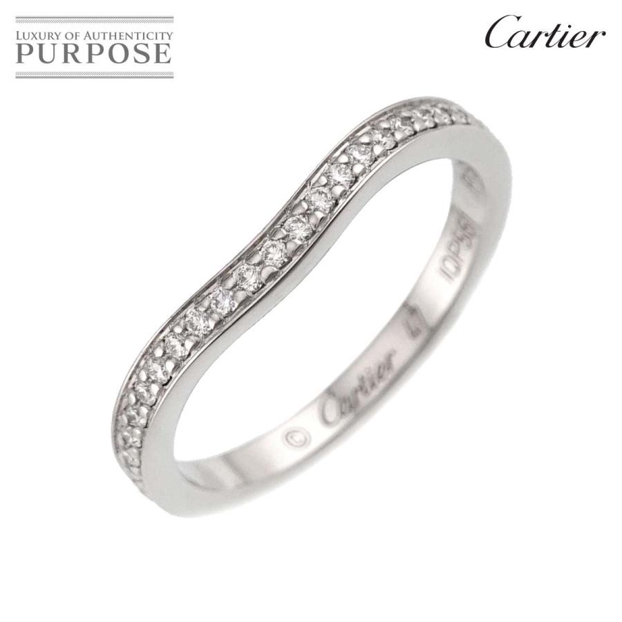 Cartier（カルティエ） バレリーナ カーブ #47 リング ダイヤ Pt 