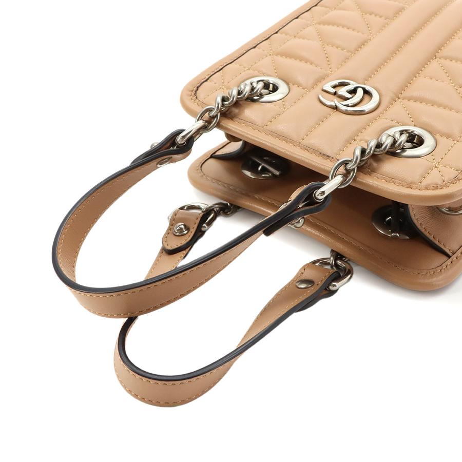 GUCCI（グッチ） 新品同様 GUCCI GGマーモント キルティング ミニ 2way