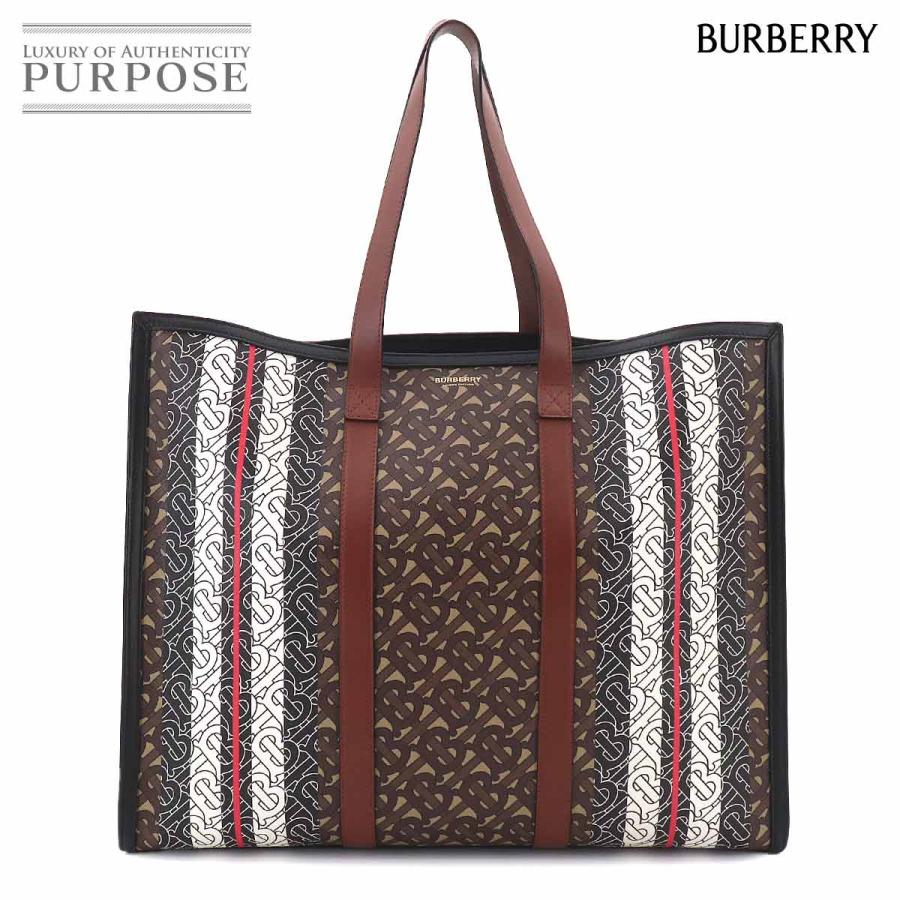 BURBERRY（バーバリー） 新品同様 BURBERRY TBモノグラム ストライプ