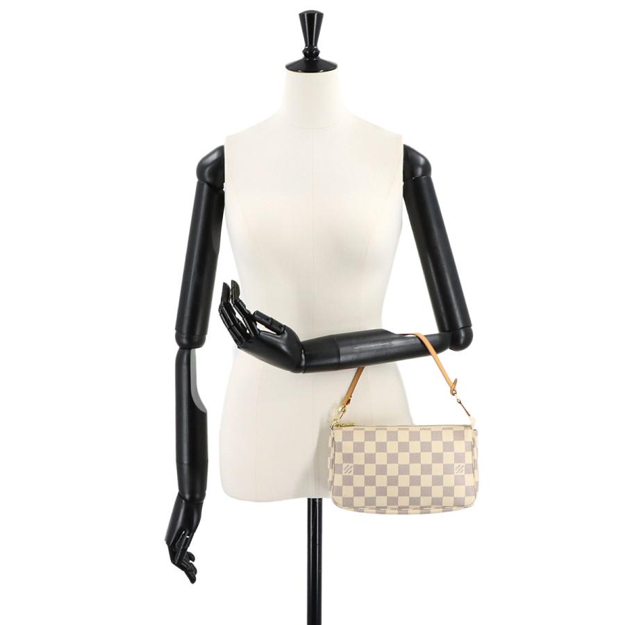 【美品】ルイヴィトン ポーチ ダミエ・アズール ポシェット アクセソワール LOUIS VUITTON（ルイ・ヴィトン） 新品同様 ルイ ヴィトン ダミエ