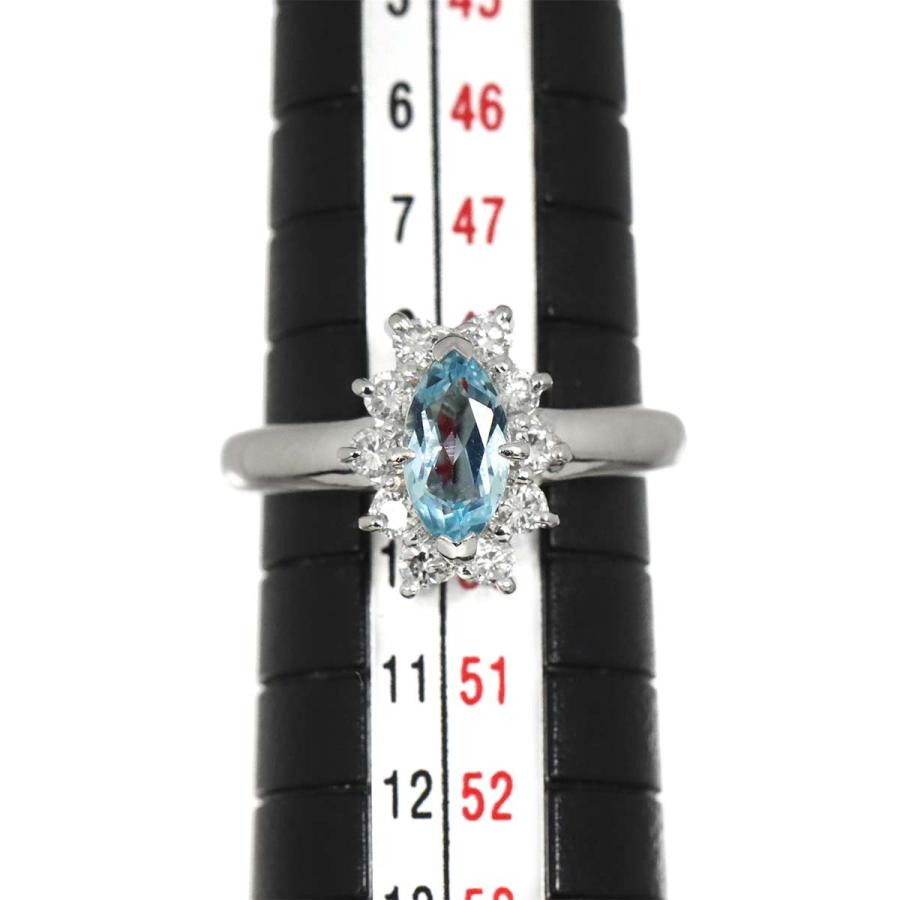 TASAKI（タサキ） TASAKI 9号 リング アクアマリン ダイヤ 0.30ct Pt 