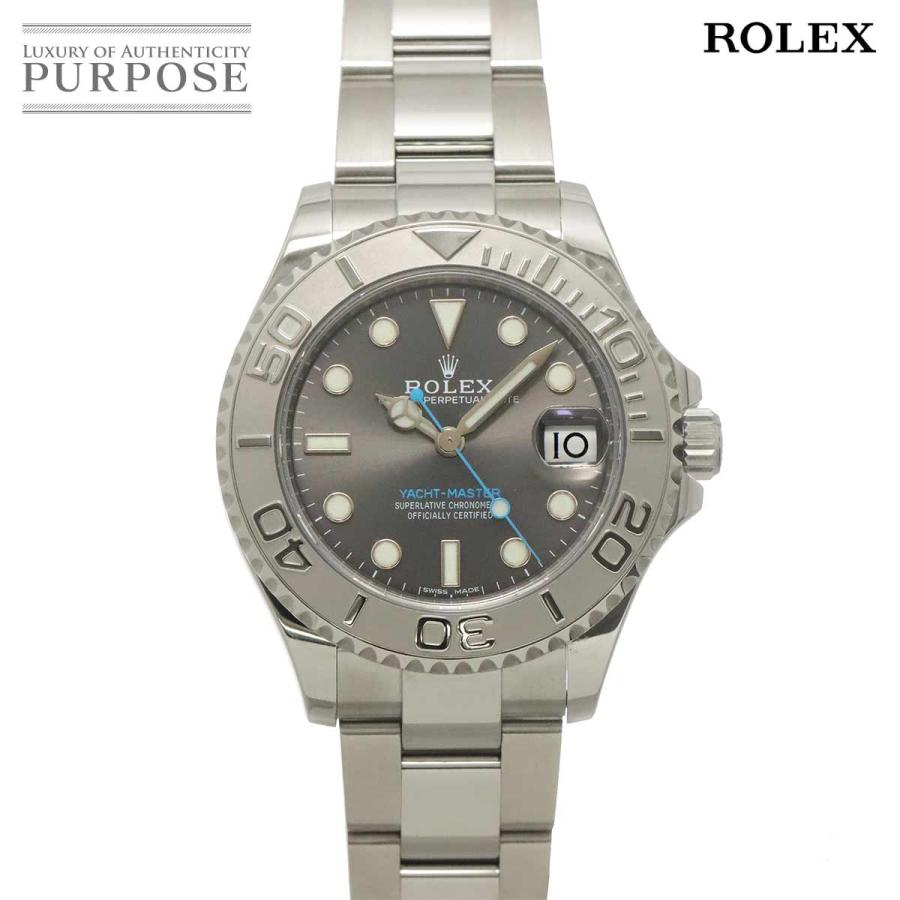 ロレックス ROLEX ヨットマスター 37 ロレジウム 268622 ランダム番 ルーレット 腕時計 PT プラチナベゼル 自動巻き Yacht Master 90321387 ROLEX（ロレックス） ヨットマスター 37 ロレジウム 268622 ランダム番