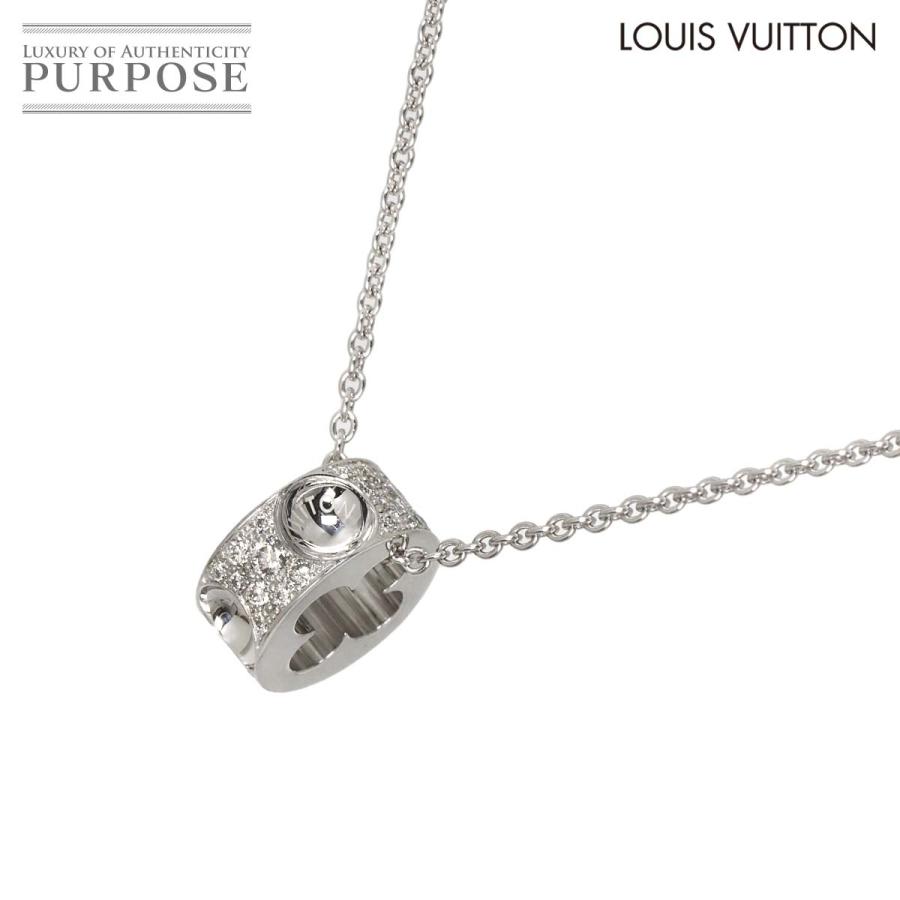 週末値下げ‼️ 3.0㌌18金ホワイトゴールドダイヤネックレス 約40cm LOUIS VUITTON（ルイ・ヴィトン） ルイ ヴィトン パンダンティフ アン