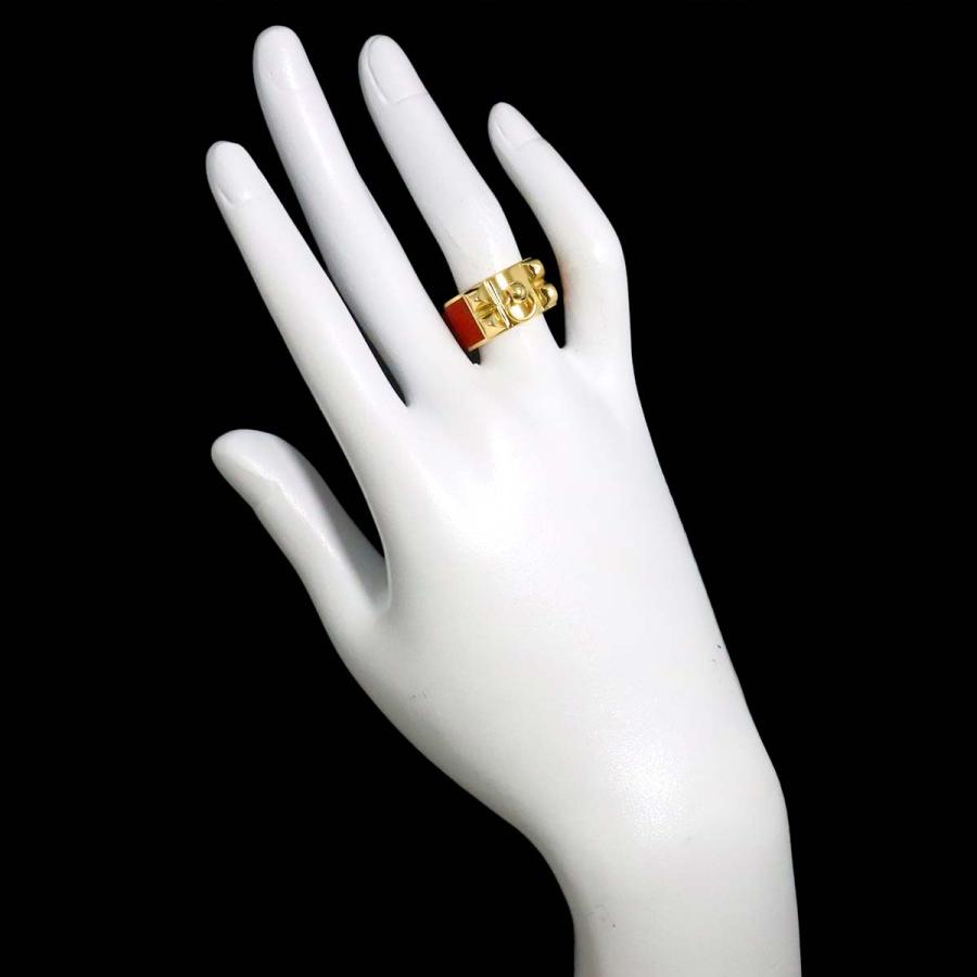 HERMES（エルメス） コリエドシアン スタッズ #52 リング エナメル K18
