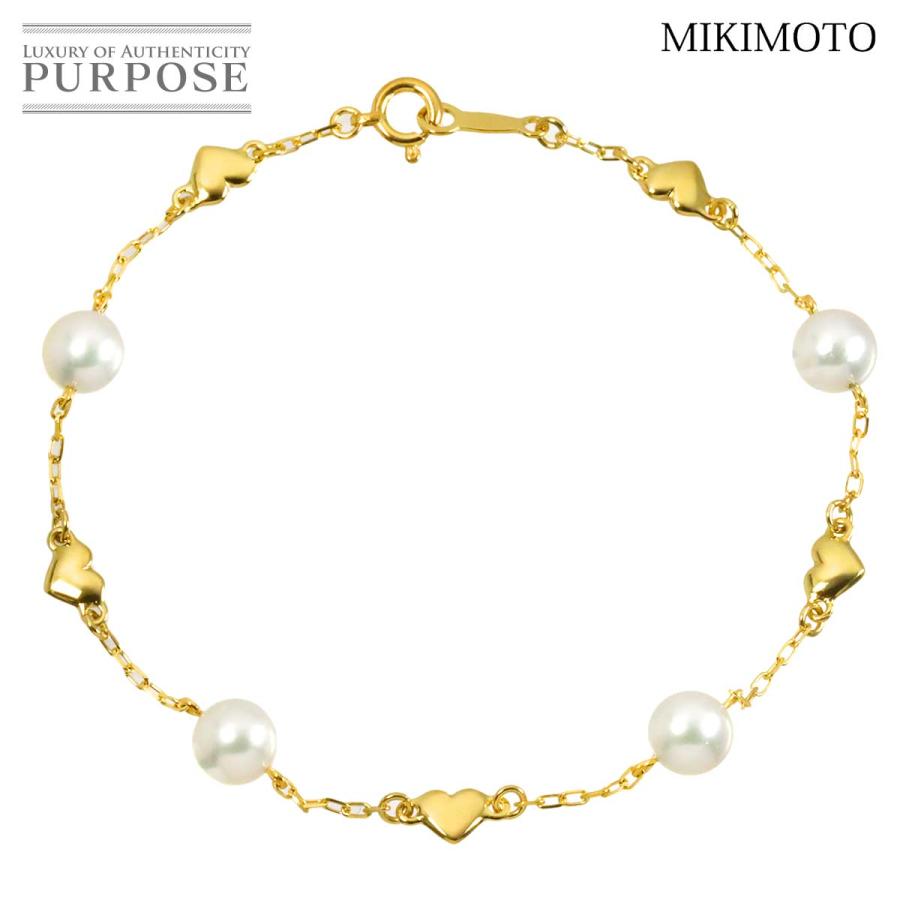 MIKIMOTO（ミキモト） アコヤ真珠 5.9-5.8mm ブレスレット 17cm K18 YG