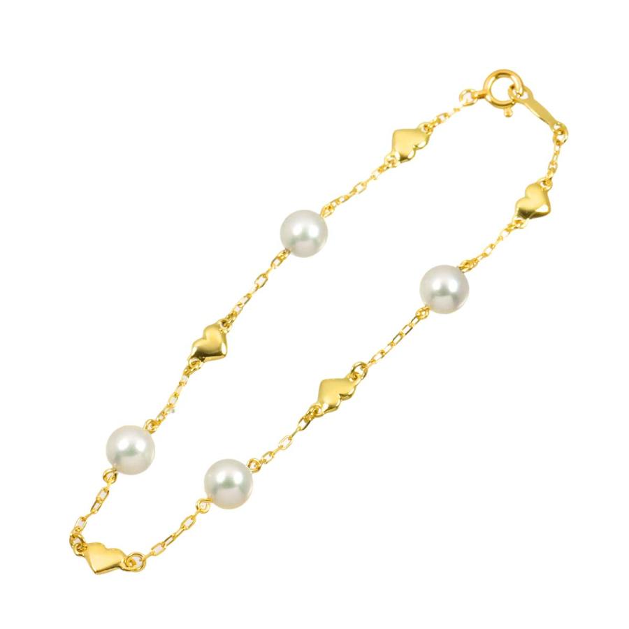 MIKIMOTO（ミキモト） アコヤ真珠 5.9-5.8mm ブレスレット 17cm K18 YG