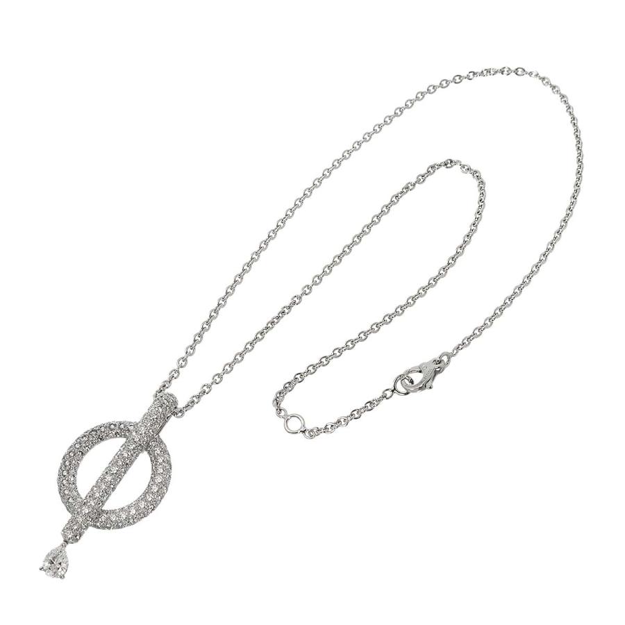 ダイヤ ネックレス K18 WG ホワイトゴールド40cm CHANEL（シャネル） オメガ ダイヤ ネックレス 40cm K18 WG ホワイト