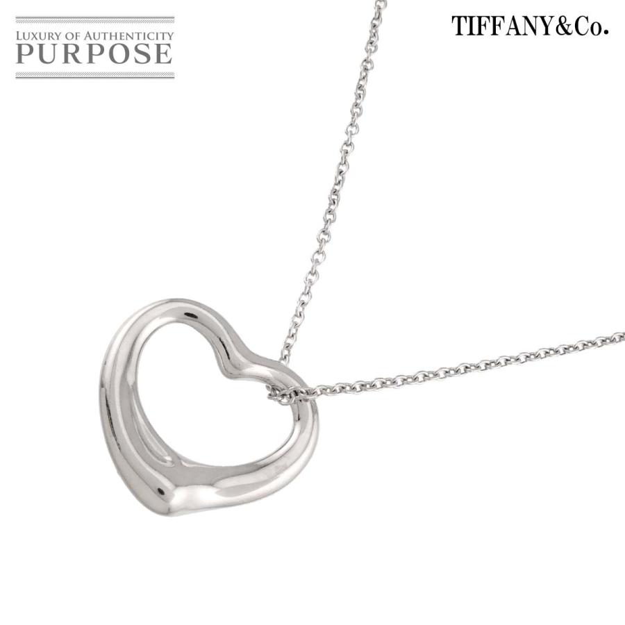 Tiffany & Co. オープンハートネックレス TIFFANY&Co.（ティファニー） オープンハート ネックレス 幅22mm 40cm