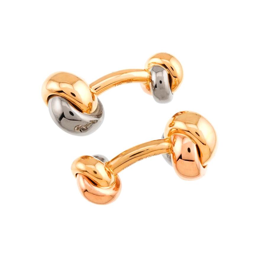 カルティエ Cartier トリニティ カフス K18 YG WG PG スリーゴールド スリーカラー 750【証明書付き】 90321642 Cartier（カルティエ） トリニティ カフス K18 YG WG PG スリー