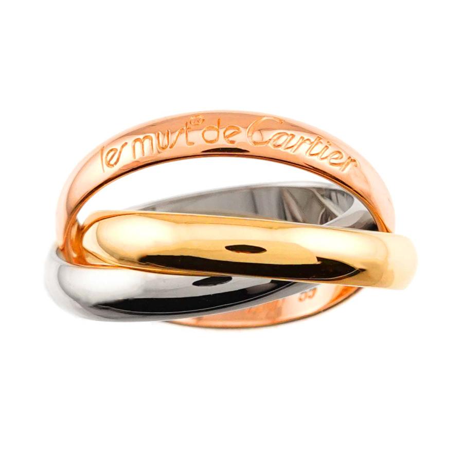 Cartier（カルティエ） トリニティ MM #55 リング K18 YG WG PG 3連