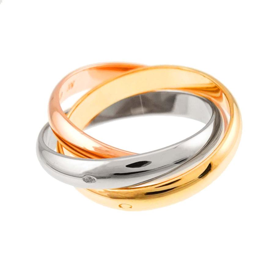 Cartier（カルティエ） トリニティ MM #55 リング K18 YG WG PG 3連