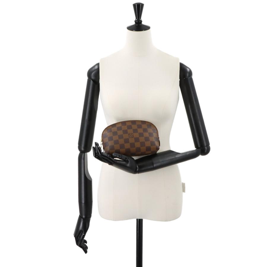 ルイヴィトン ポシェット コスメティック ダミエ エベヌ 茶 ブラウン ポーチ LOUIS VUITTON（ルイ・ヴィトン） 美品 ルイ ヴィトン ダミエ