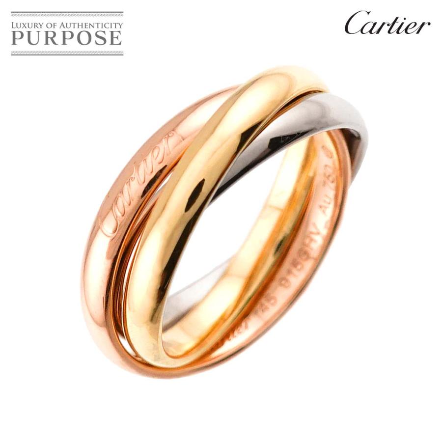 Cartier トリニティリング 750ゴールド　スモールモデル　#45 Cartier（カルティエ） トリニティ スモール SM #45 リング K18 YG WG