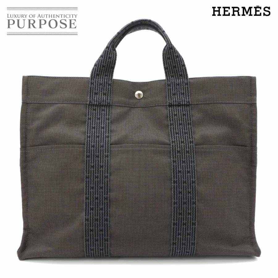 HERMES エールライン　MM HERMES（エルメス） 新品同様 エールライン MM トート バッグ