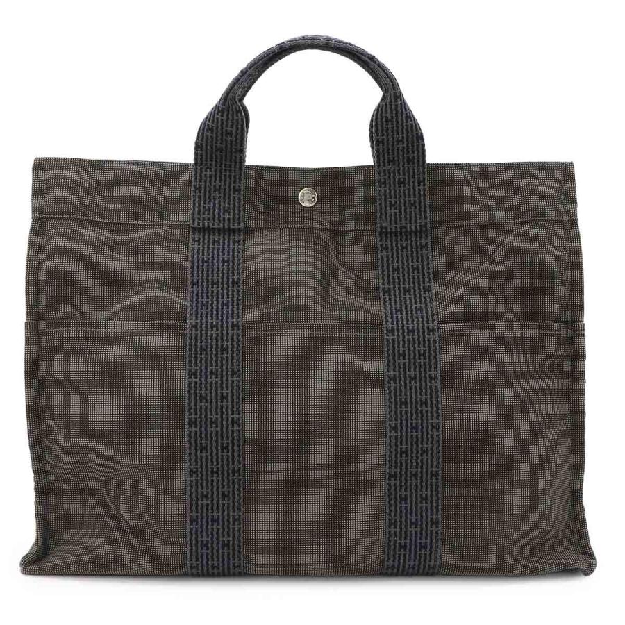 HERMES（エルメス） エールライン MM トート バッグ キャンバス グレー 