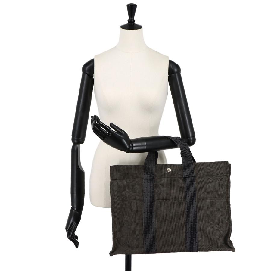 HERMES（エルメス） エールライン MM トート バッグ キャンバス グレー