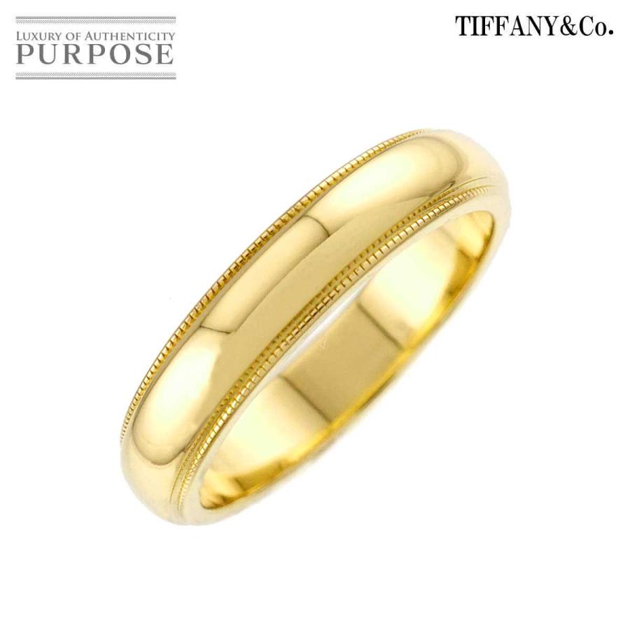 TIFFANY&Co.（ティファニー） ミルグレイン バンド 10号 リング K18 YG