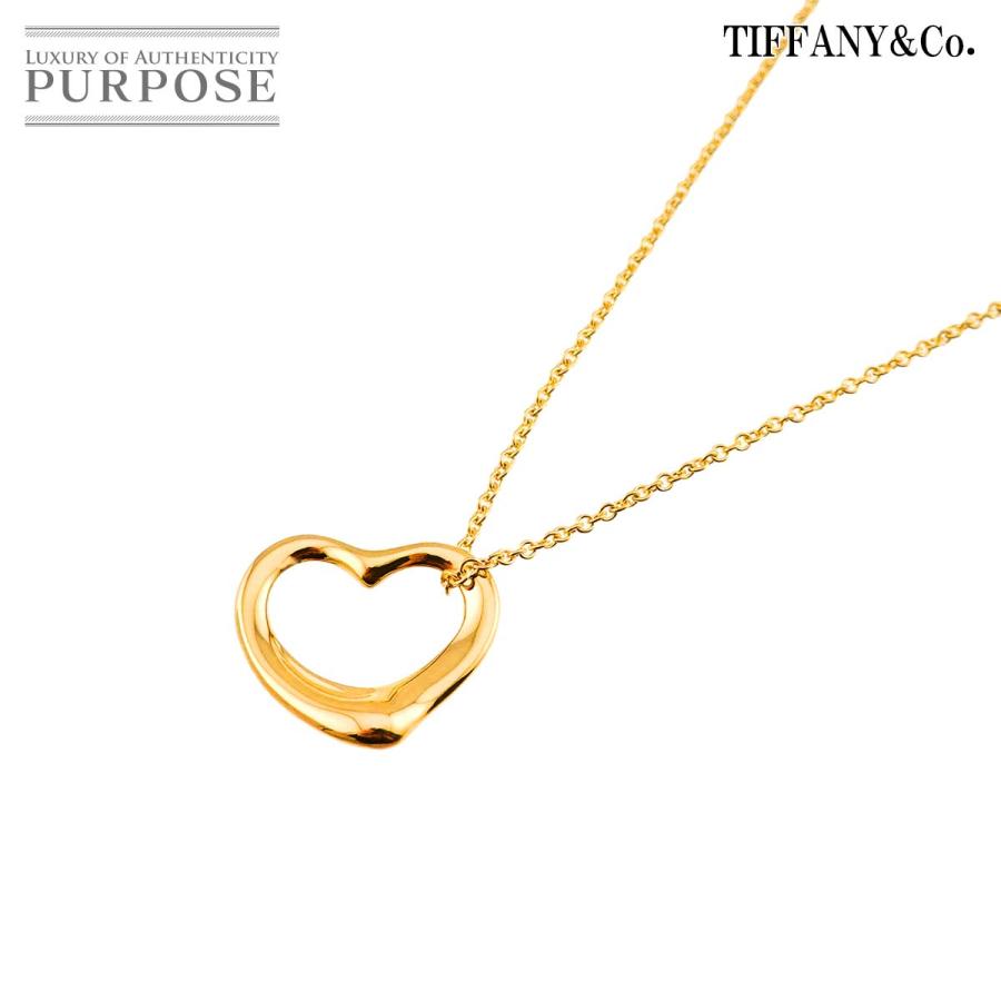 TIFFANY&Co.（ティファニー） オープンハート 幅15mm ネックレス 40cm
