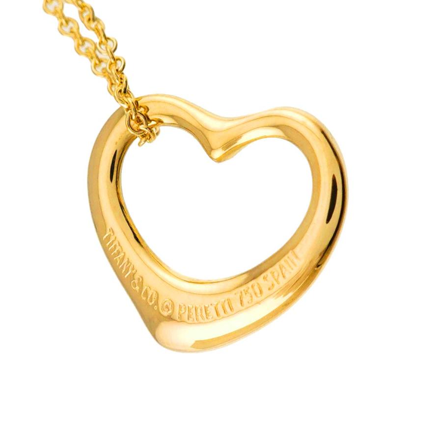 TIFFANY&Co.（ティファニー） オープンハート 幅15mm ネックレス 40cm