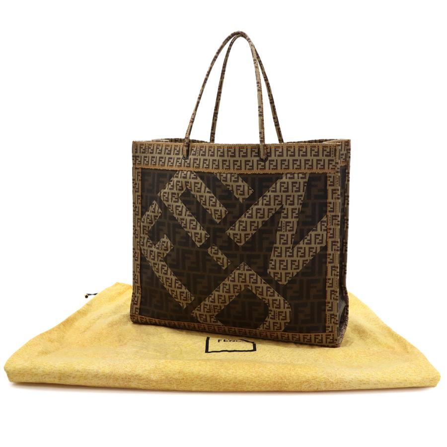 FENDI（フェンディ） 美品 ズッカ ズッキーノ トート バッグ PVC 