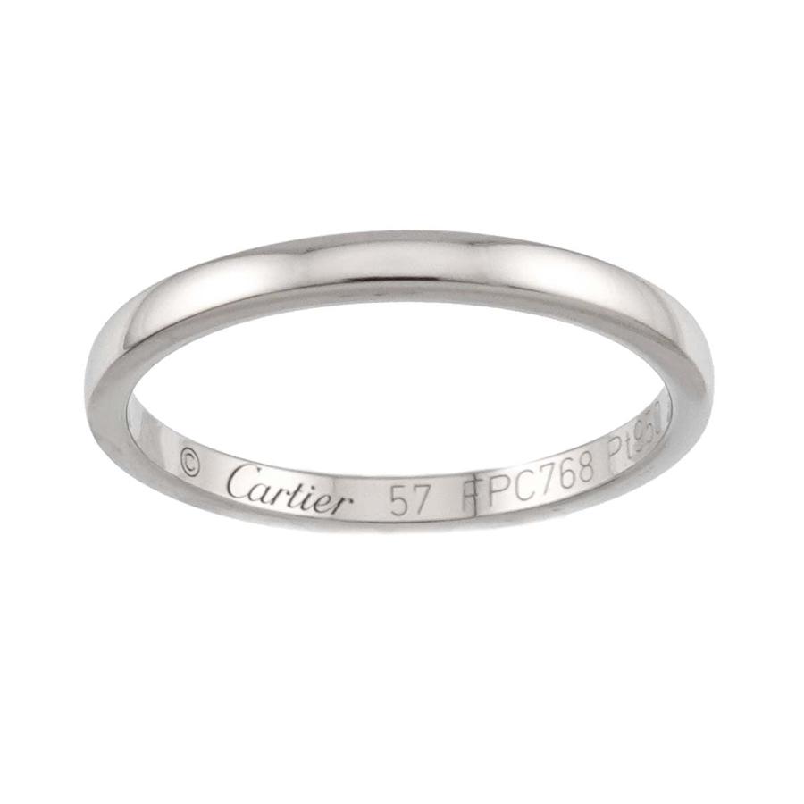 Cartier（カルティエ） バレリーナ #57 リング 幅2mmmm Pt プラチナ