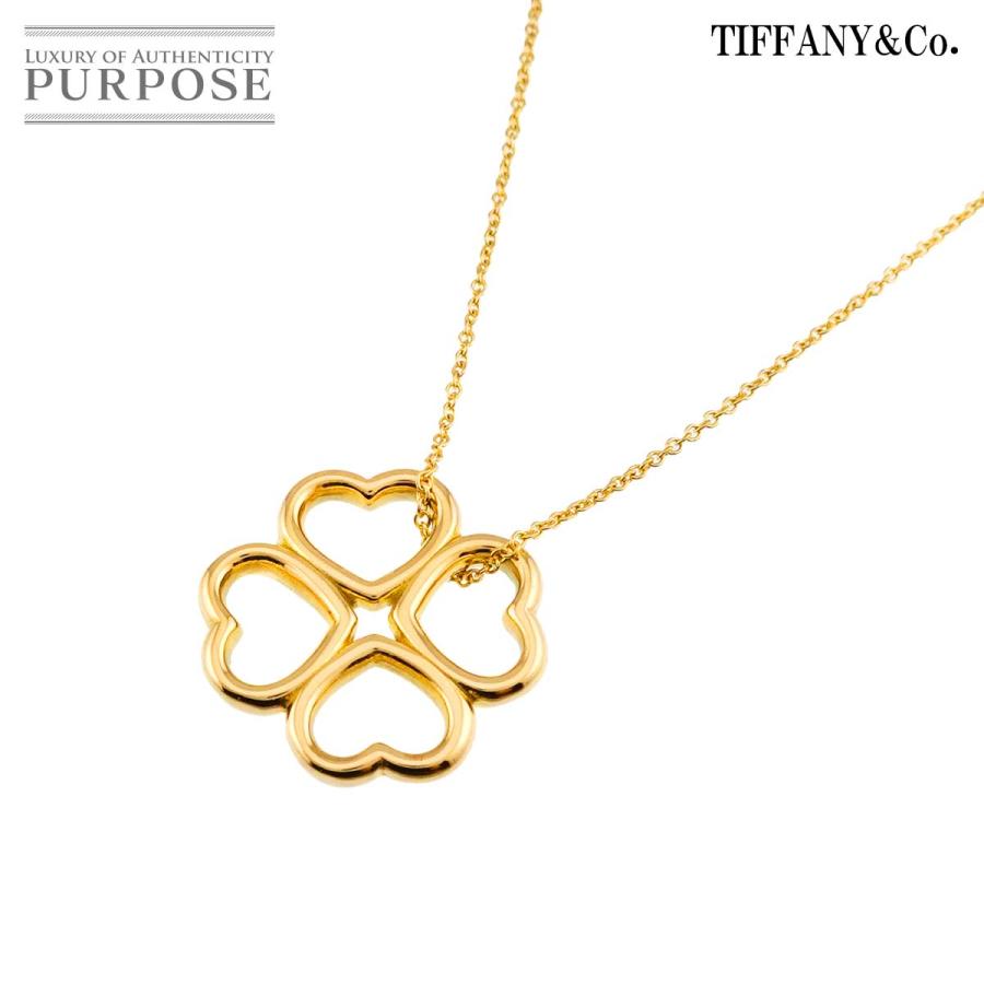 TIFFANY&Co.（ティファニー） ハート クローバー ネックレス 40cm K18