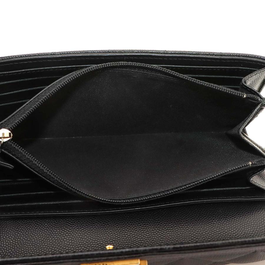CHANEL（シャネル） 美品 ボーイシャネル マトラッセ 二つ折り 長財布